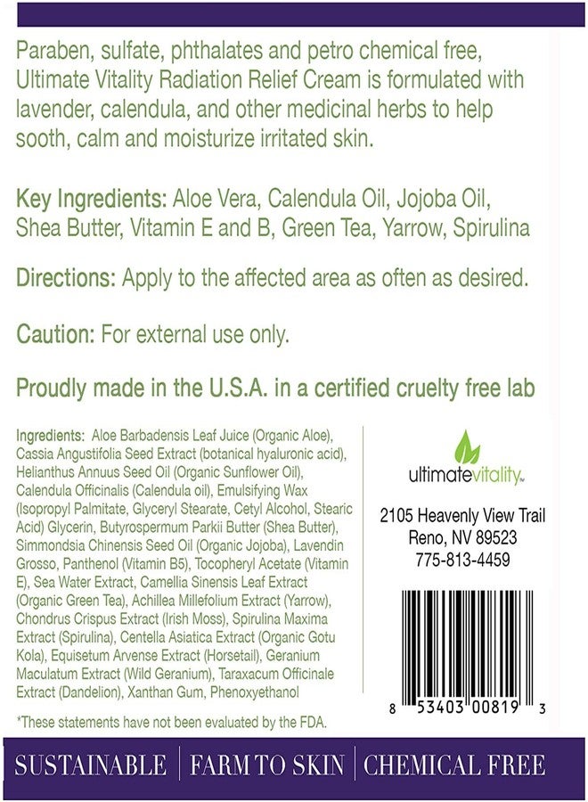 UltimateVitality Ultimate Vitality Radiation Burn Cream – 6 Pack Sample Travel Packs - Natural and Organic Cream for Radiation Therapy - 6 Packs - Image 5